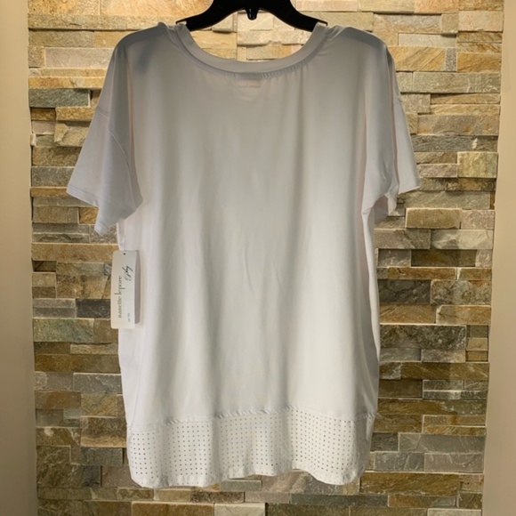 Nanette Lepore Perforated Hem Dolman Tee - Picture 4 of 9